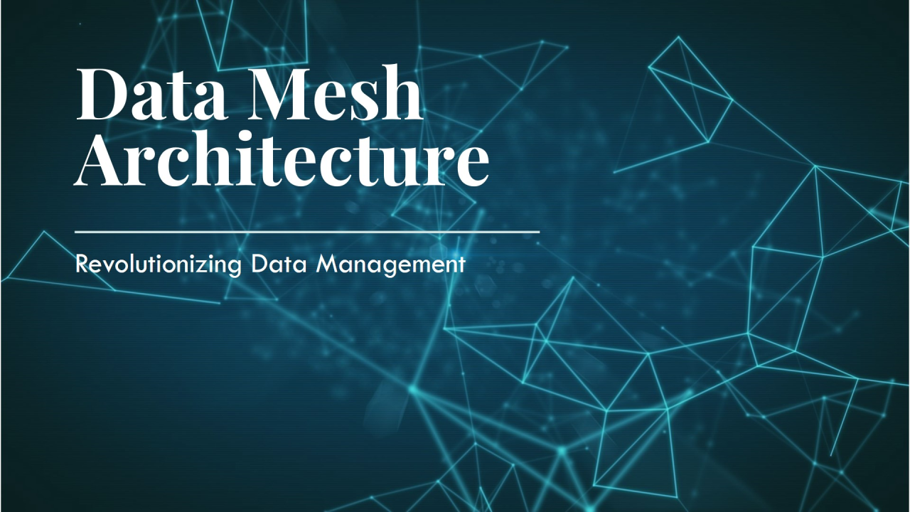 Data Mesh Architecture A Modern Approach to Distributed Analytics
