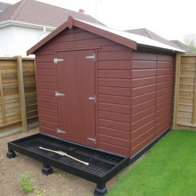 Plastic Shed Bases With Grass Grids For Storm Resistant Sheds