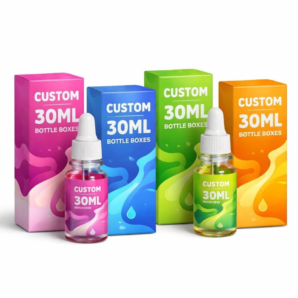 Custom 30ml Bottle Boxes