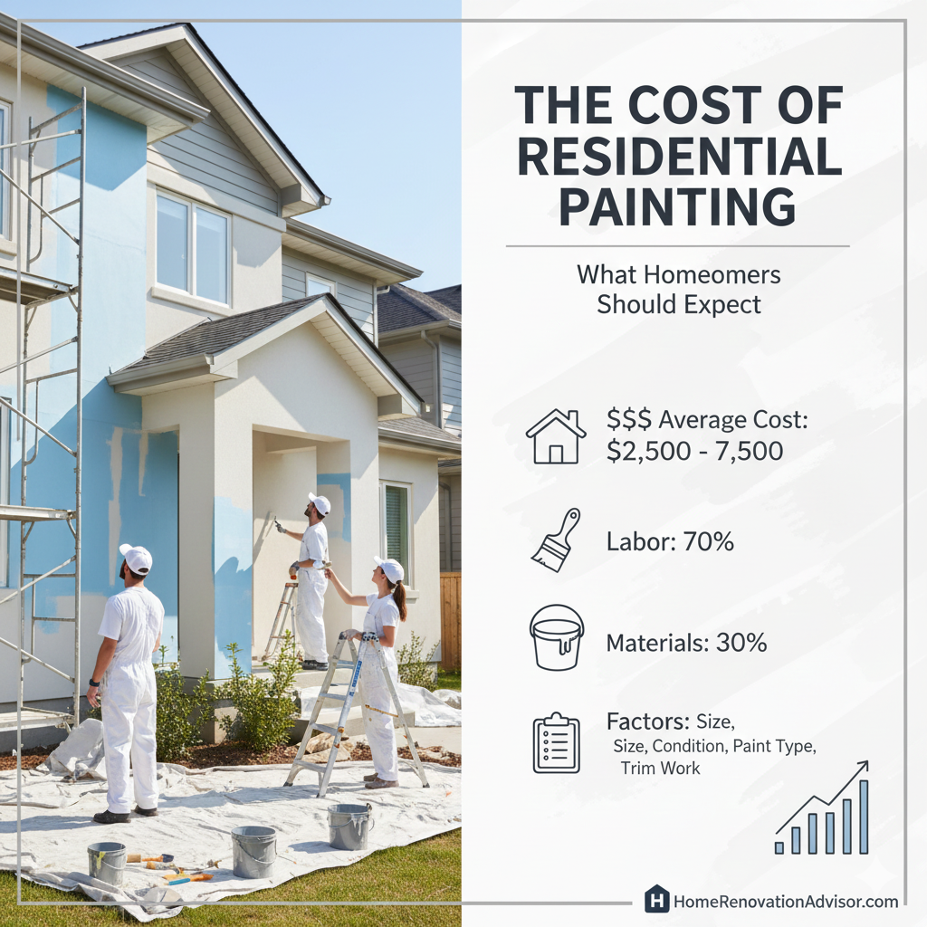 The Cost of Residential Painting: What Homeowners Should Expect