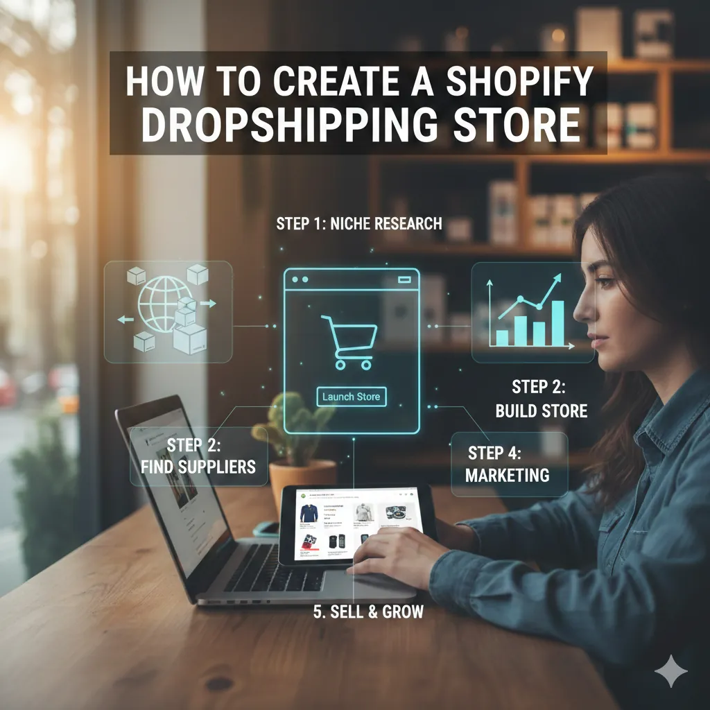 How to create a Shopify dropshipping store or website