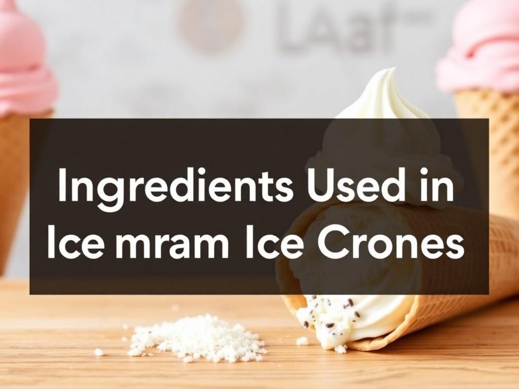 Ingredients Used in Premium Ice Cream Cones
