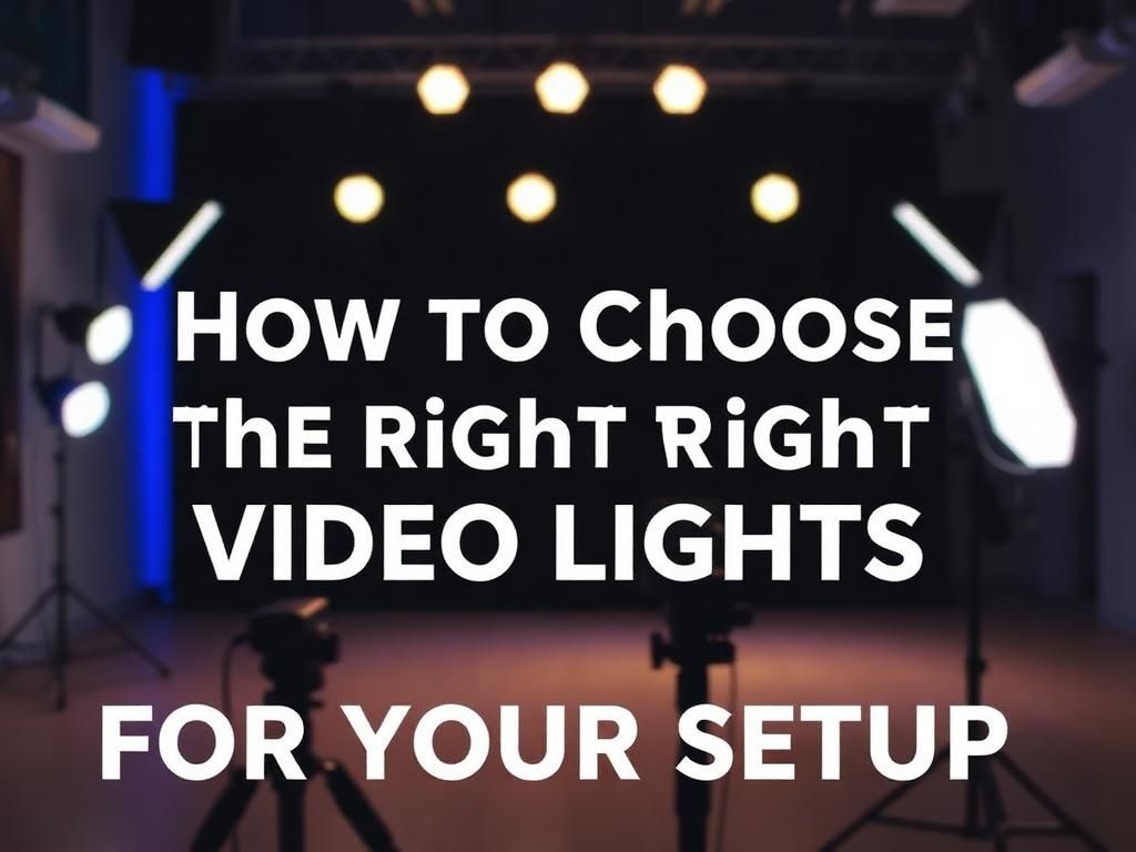 How to Choose the Right Video Lights for Your Setup