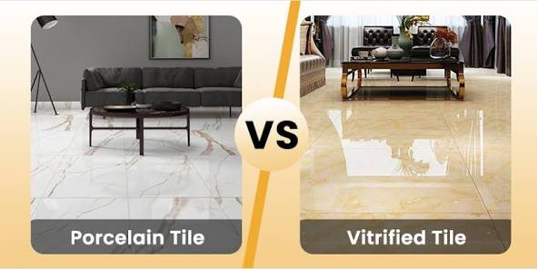 vitrified tiles vs porcelain tiles